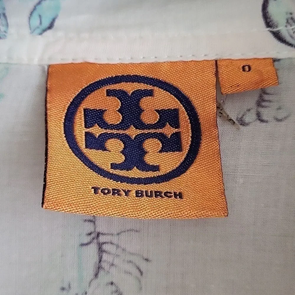 TORY BURCH Brigitte Lobster Voile Blouse Vintage